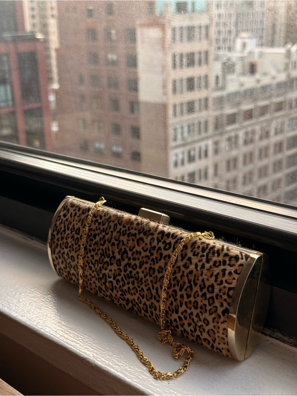 Leopard Print Clutch